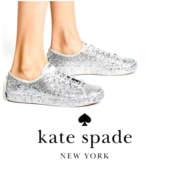 kate spade Keds Silver Glitter Kicks - Picture 2 of 12